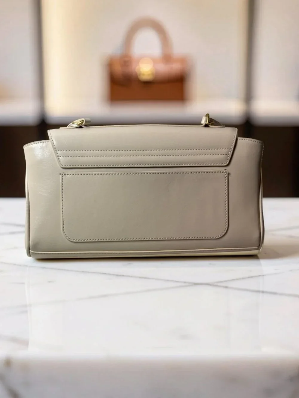 Off-White Jitney East West Shoulder Bag Cream Gold Arrow NWT